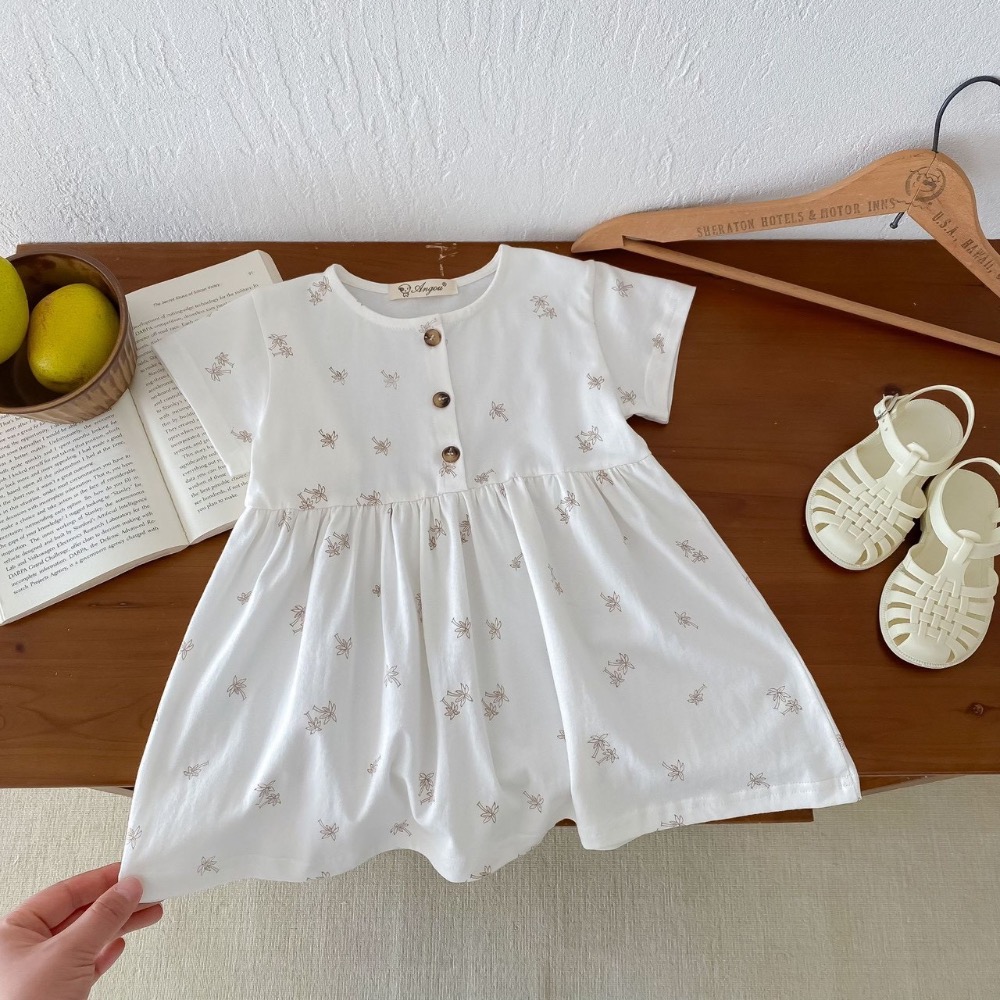 EB 椰子樹印花短袖公主裙-規格圖6