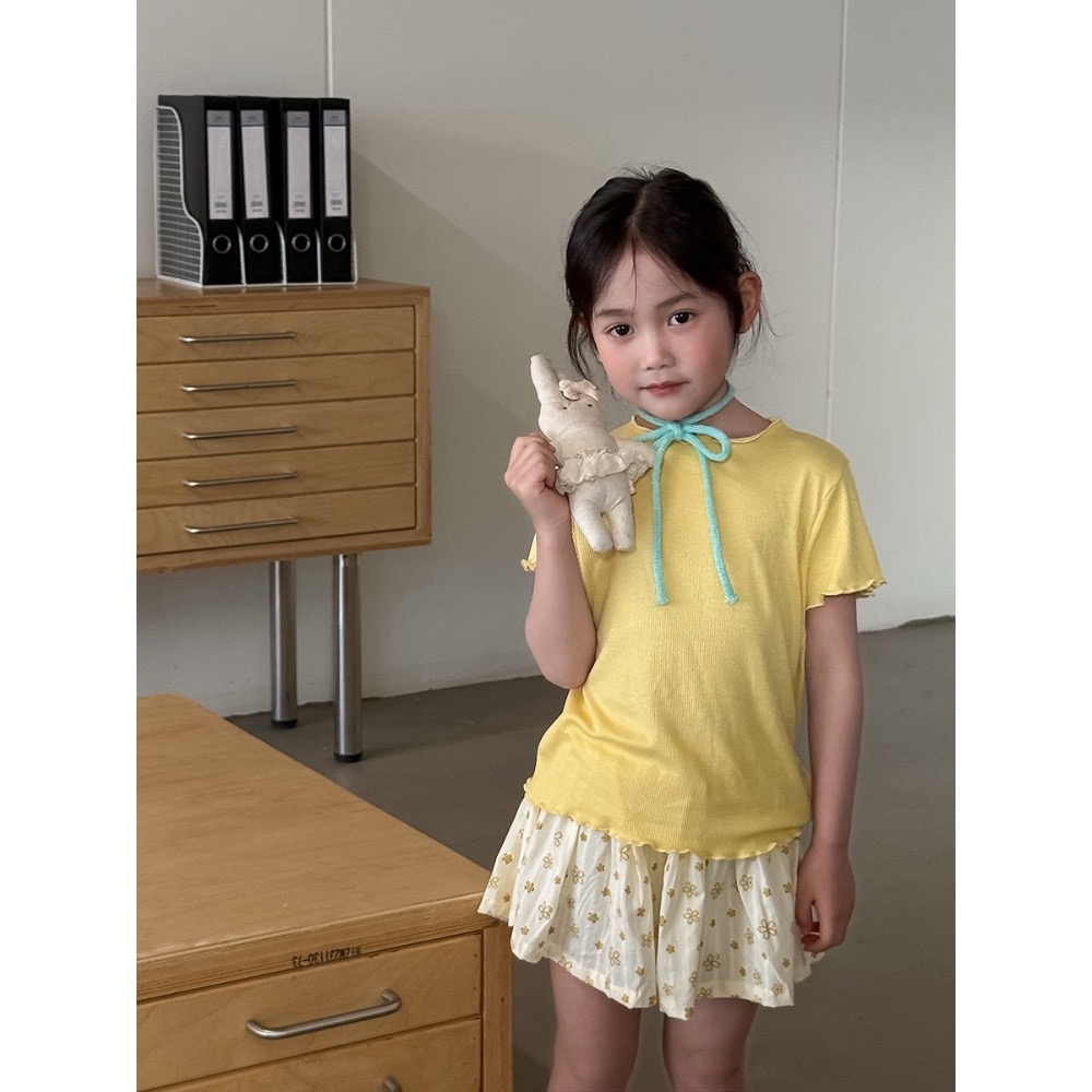 EB碎花褶皺褲裙-細節圖6