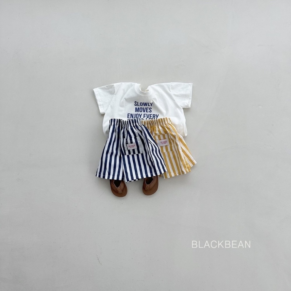 韓國🇰🇷BLACKBEAN 直條密瓜短褲-細節圖2