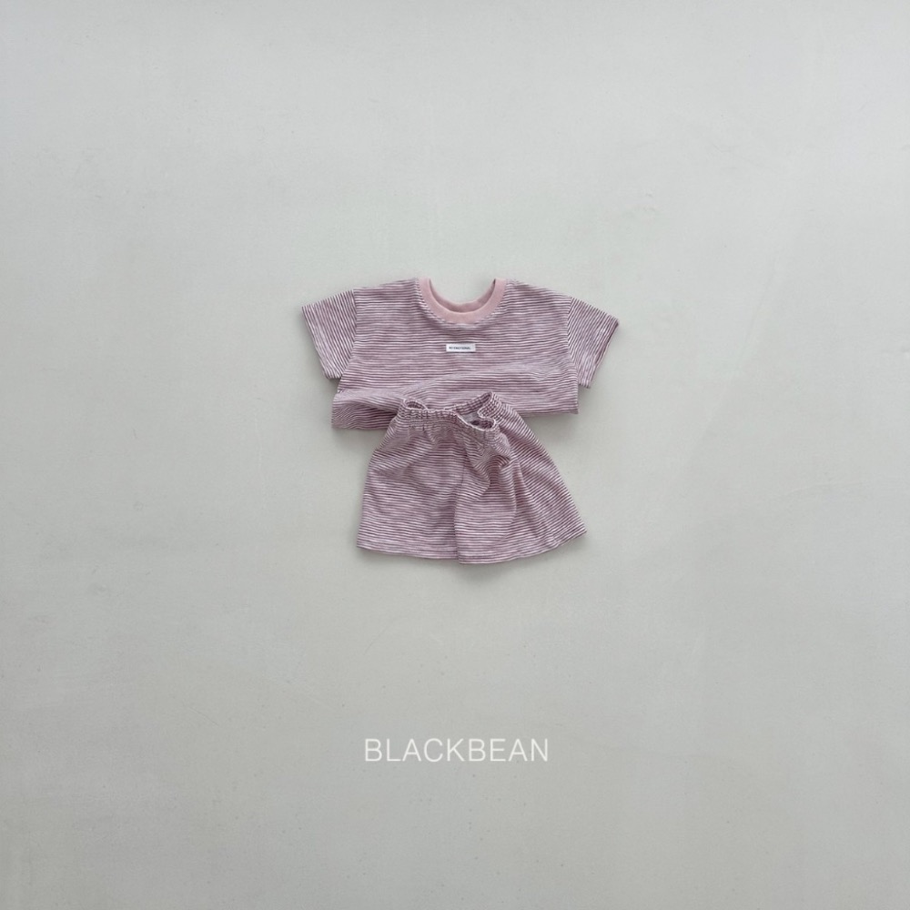 韓國🇰🇷BLACKBEAN 條紋小標休閒套裝-規格圖4