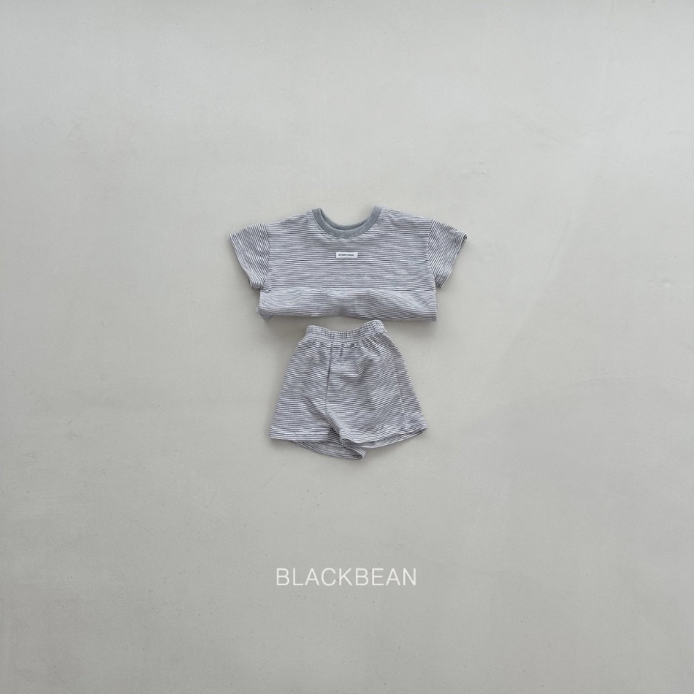 韓國🇰🇷BLACKBEAN 條紋小標休閒套裝-規格圖4
