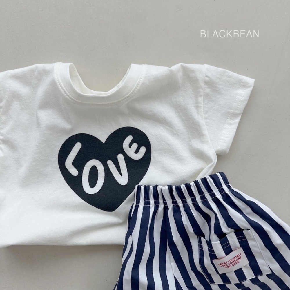 韓國🇰🇷BLACKBEAN 愛心LOVE短袖-規格圖3