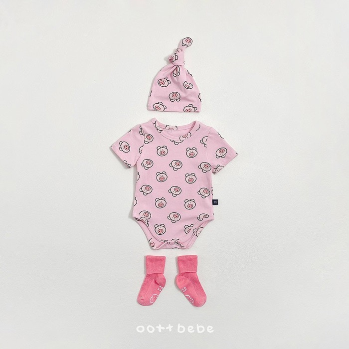 韓國🇰🇷oottbebe快樂朋友包屁衣-細節圖3