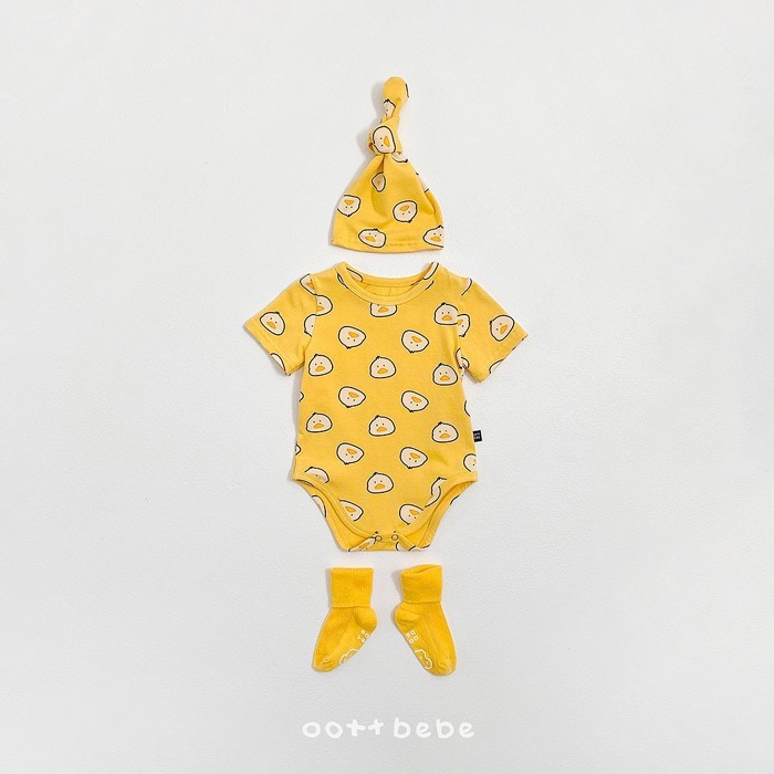 韓國🇰🇷oottbebe快樂朋友包屁衣-規格圖4