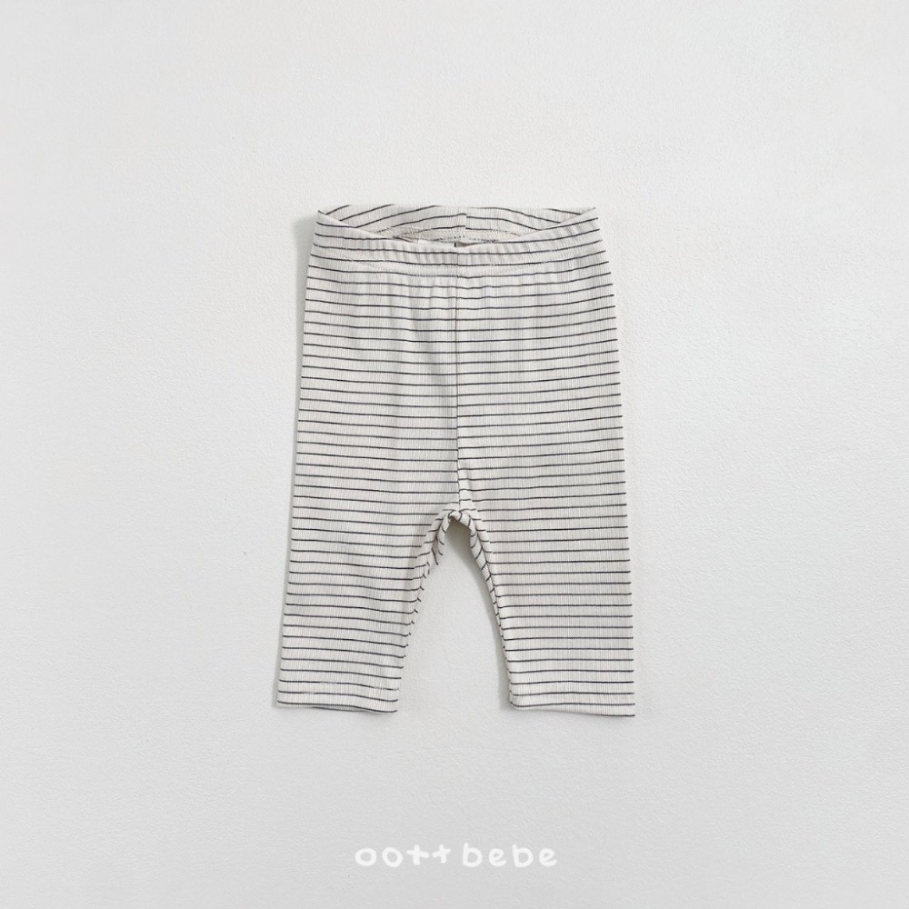韓國🇰🇷OOTTBEBE 條紋小標內搭褲-細節圖3
