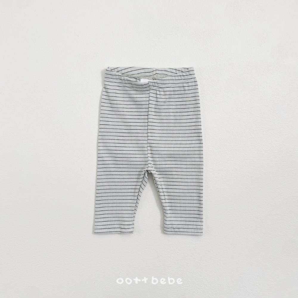 韓國🇰🇷OOTTBEBE 條紋小標內搭褲-細節圖4