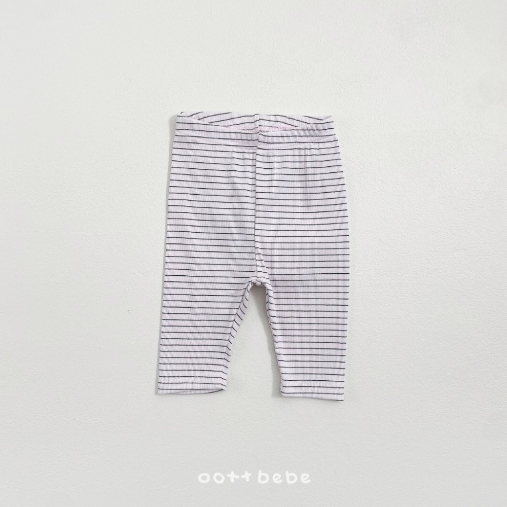 韓國🇰🇷OOTTBEBE 條紋小標內搭褲-規格圖6