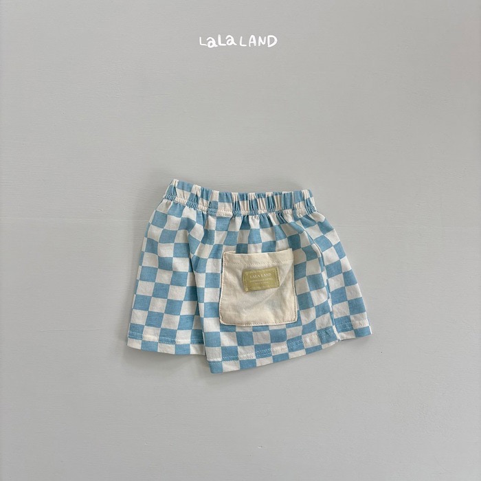 韓國🇰🇷LaLaLand 方格口袋拼接褲-規格圖6