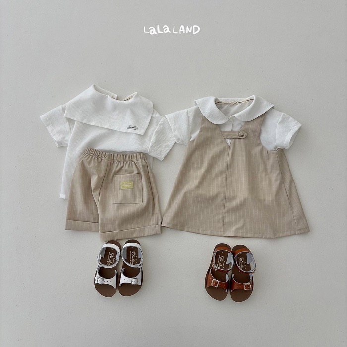 韓國🇰🇷LaLaLand 條紋背心裙-細節圖2