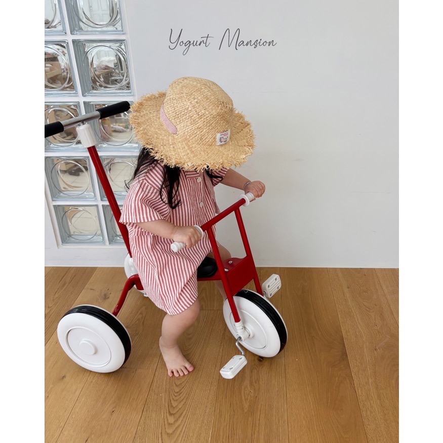 🇰🇷 yogurt Mansion  夏季新品條紋連身褲-細節圖3