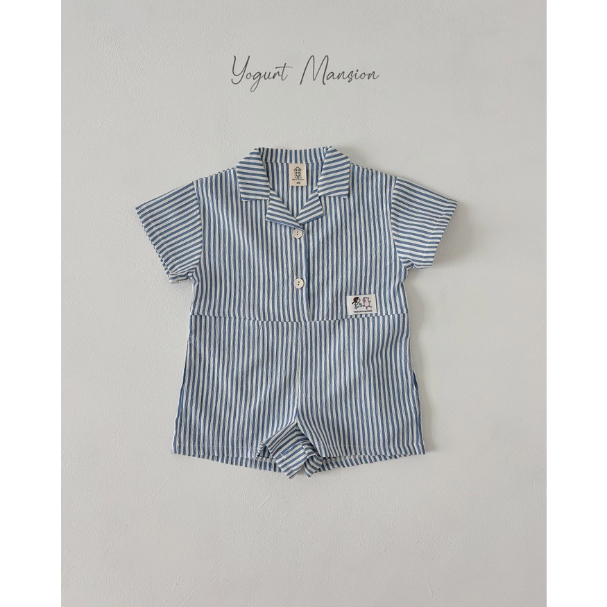 🇰🇷 yogurt Mansion  夏季新品條紋連身褲-規格圖4