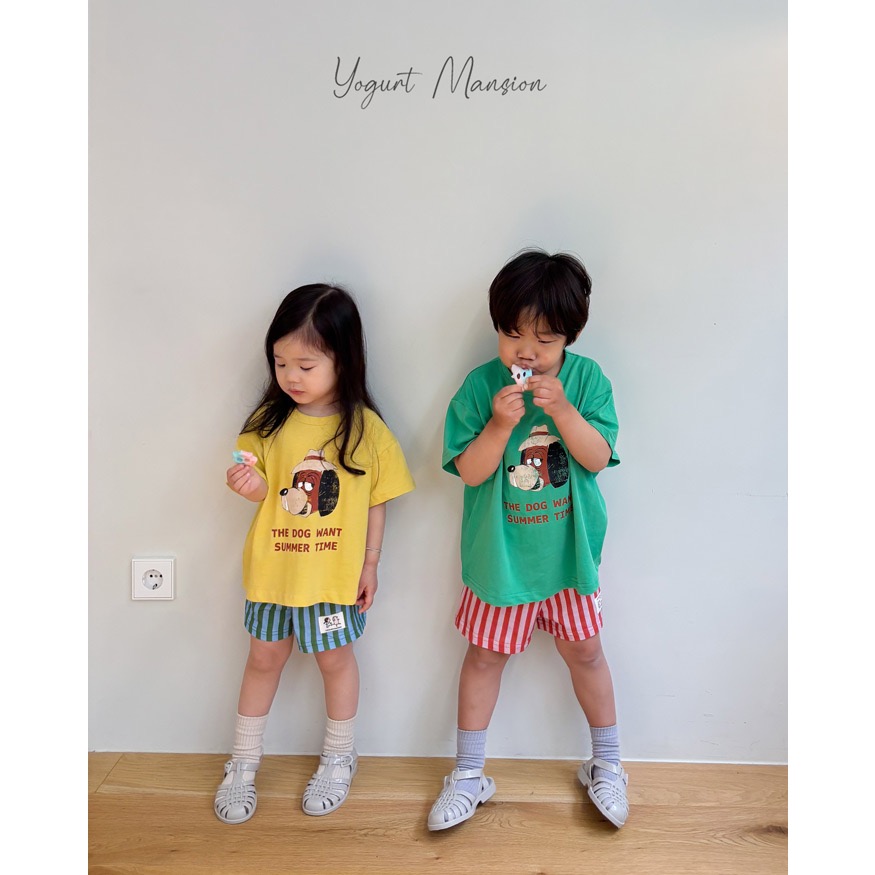 🇰🇷yogurt Mansion 夏季新品條紋褲-細節圖3