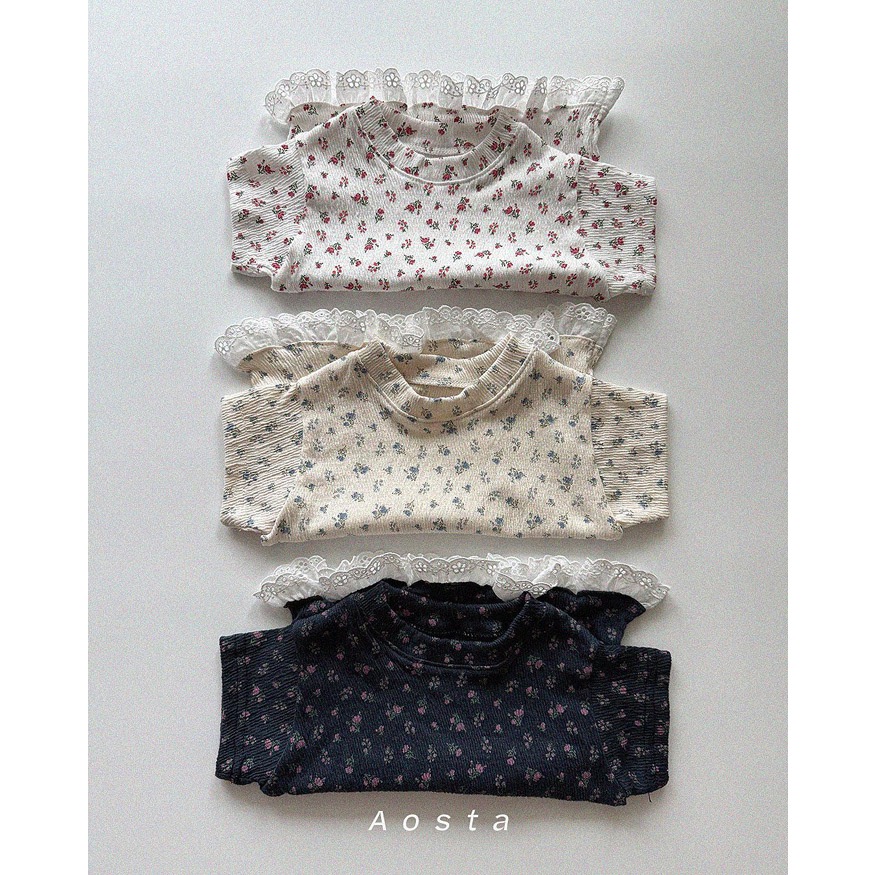 韓國🇰🇷Aosta 蕾絲T恤-細節圖3