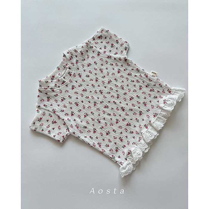 韓國🇰🇷Aosta 蕾絲T恤-規格圖5