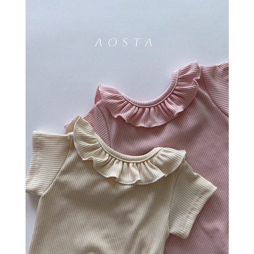 韓國🇰🇷Aosta  花邊領T恤-細節圖3