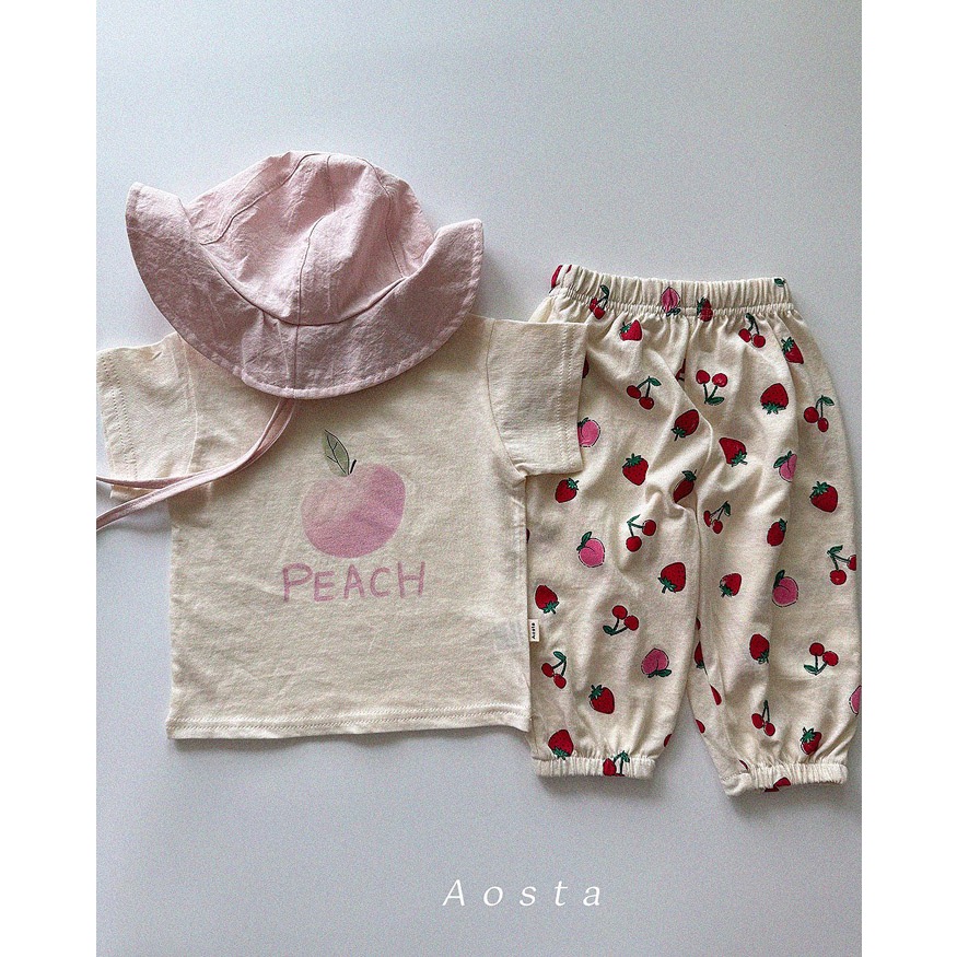 韓國🇰🇷 Aosta 檸檬蜜桃T恤-細節圖6