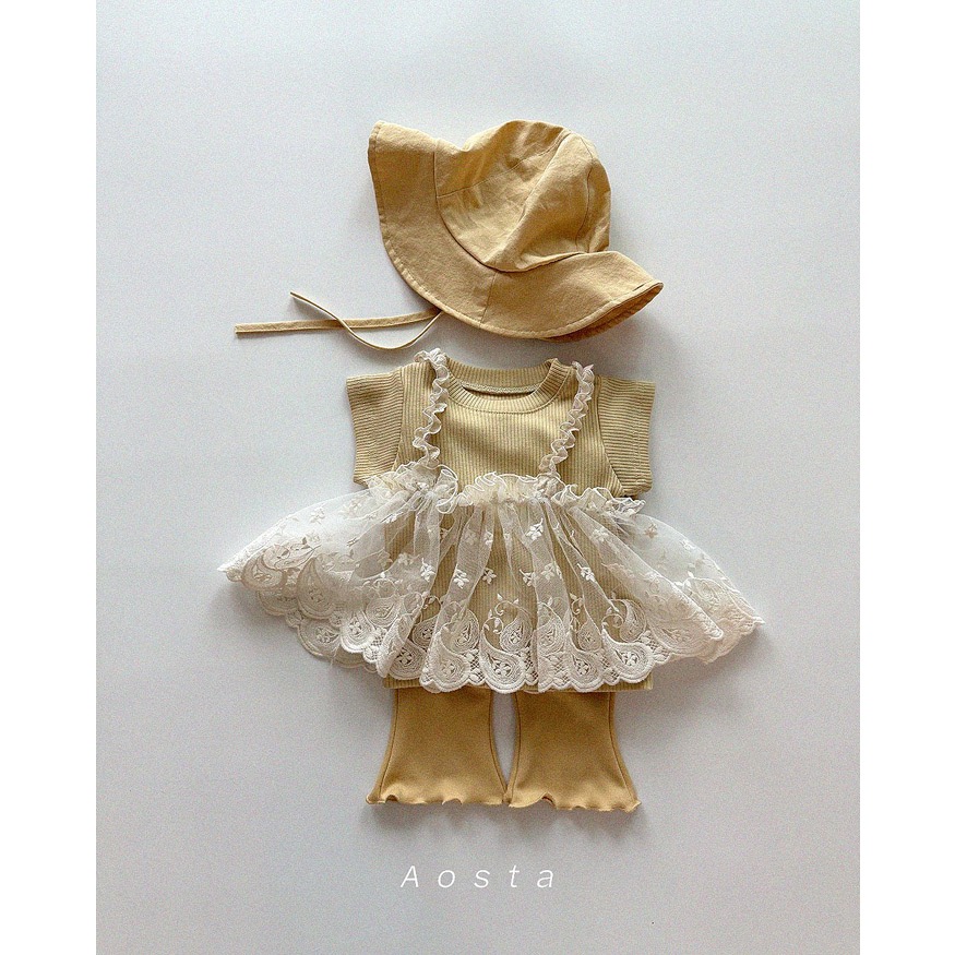 韓國🇰🇷Aosta 蕾絲背心裙-細節圖2