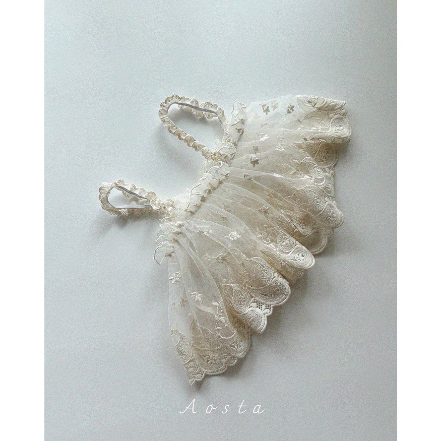 韓國🇰🇷Aosta 蕾絲背心裙-細節圖4