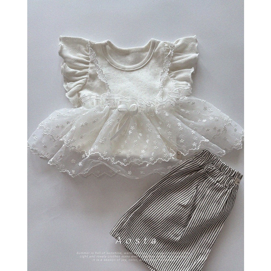 韓國🇰🇷Aosta 蕾絲背心裙-細節圖5