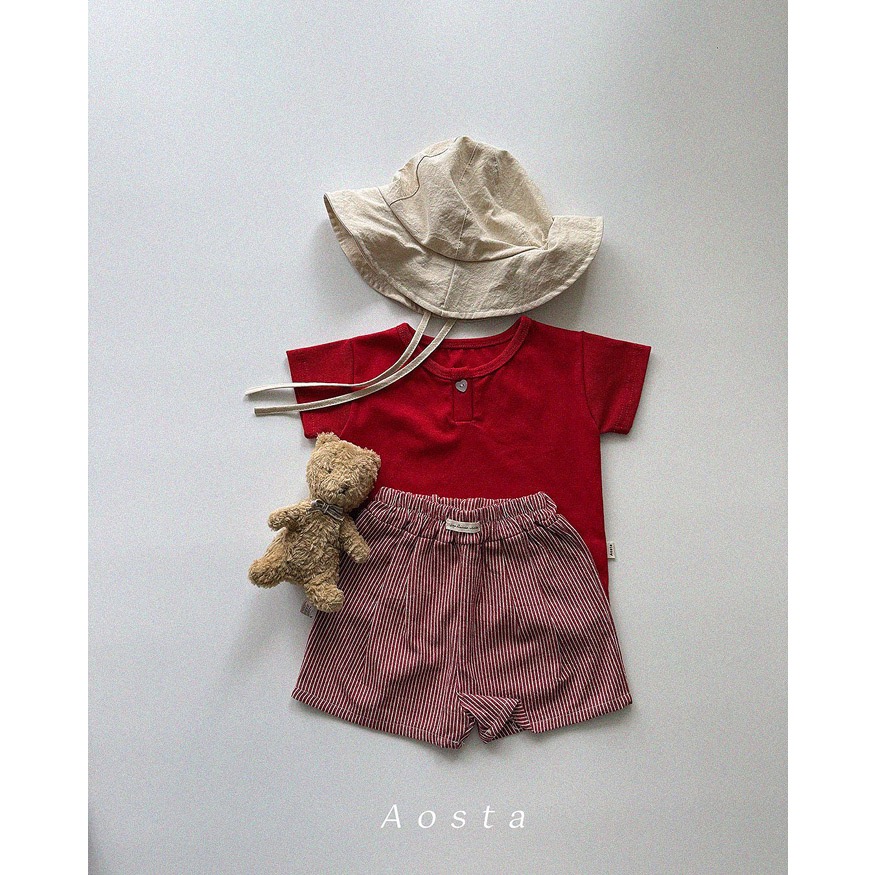 韓國🇰🇷Aosta 直條紋休閒短褲-細節圖2