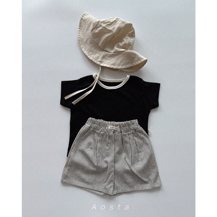 韓國🇰🇷Aosta 直條紋休閒短褲-細節圖7