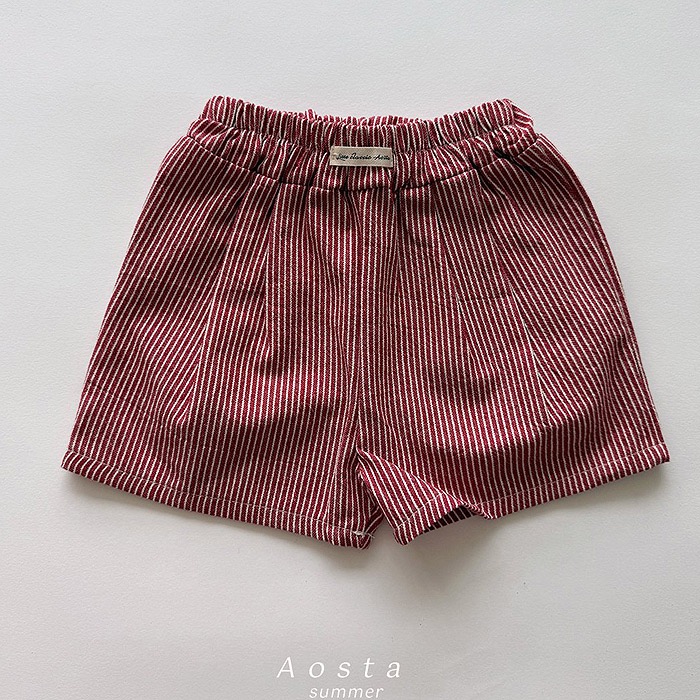 韓國🇰🇷Aosta 直條紋休閒短褲-規格圖8