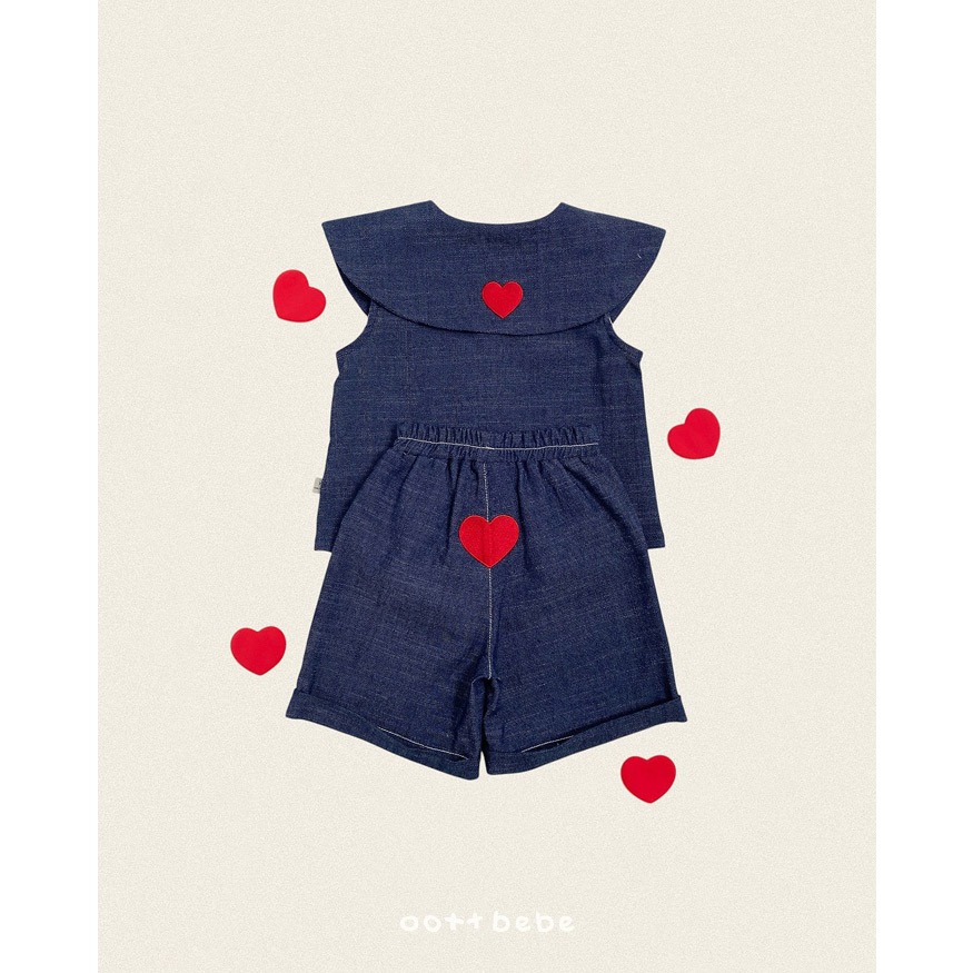 韓國🇰🇷OOTT BeBe 心型圓領開衫-細節圖7