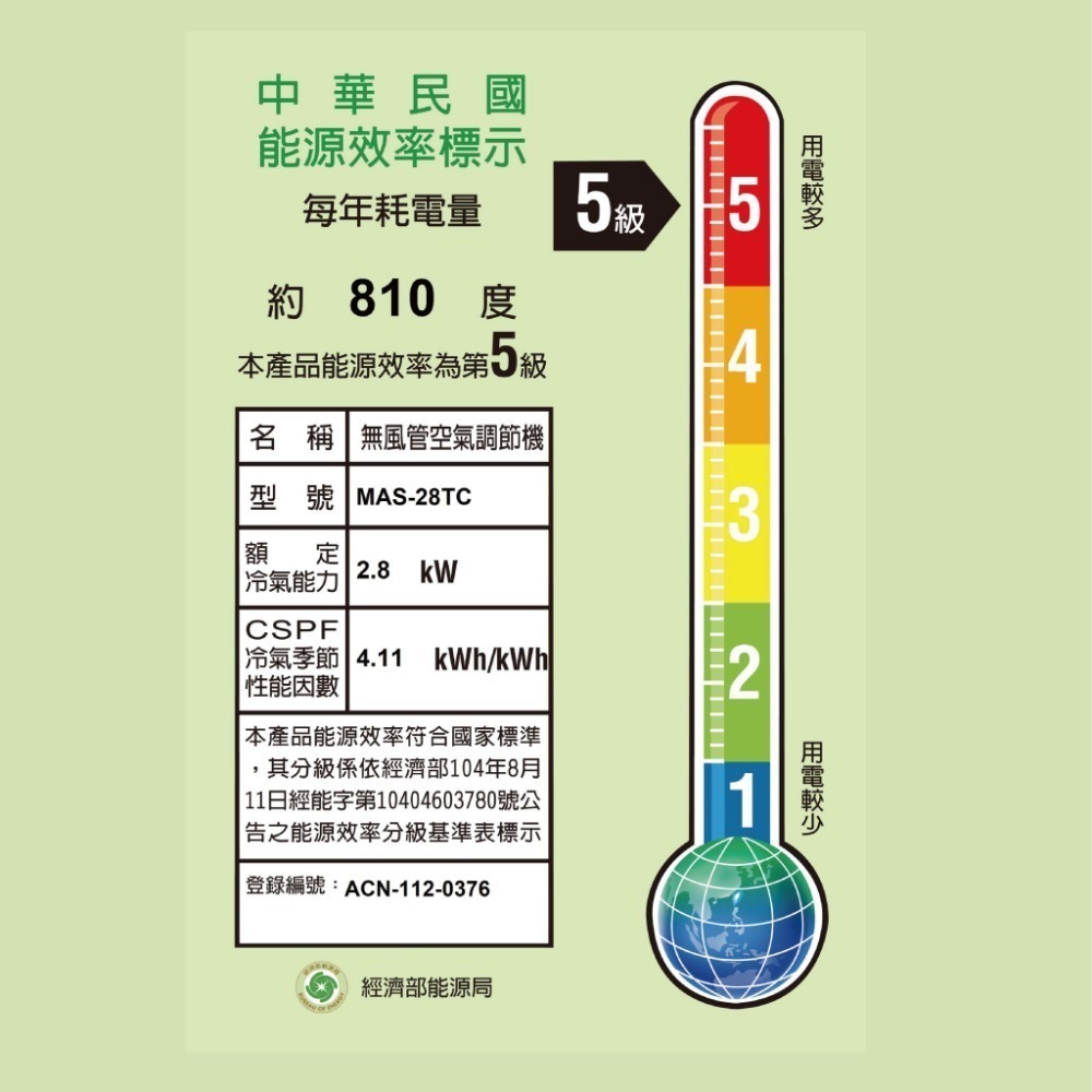 萬士益【TC定頻】冷專MAS-28TC / RA-28TC-細節圖4