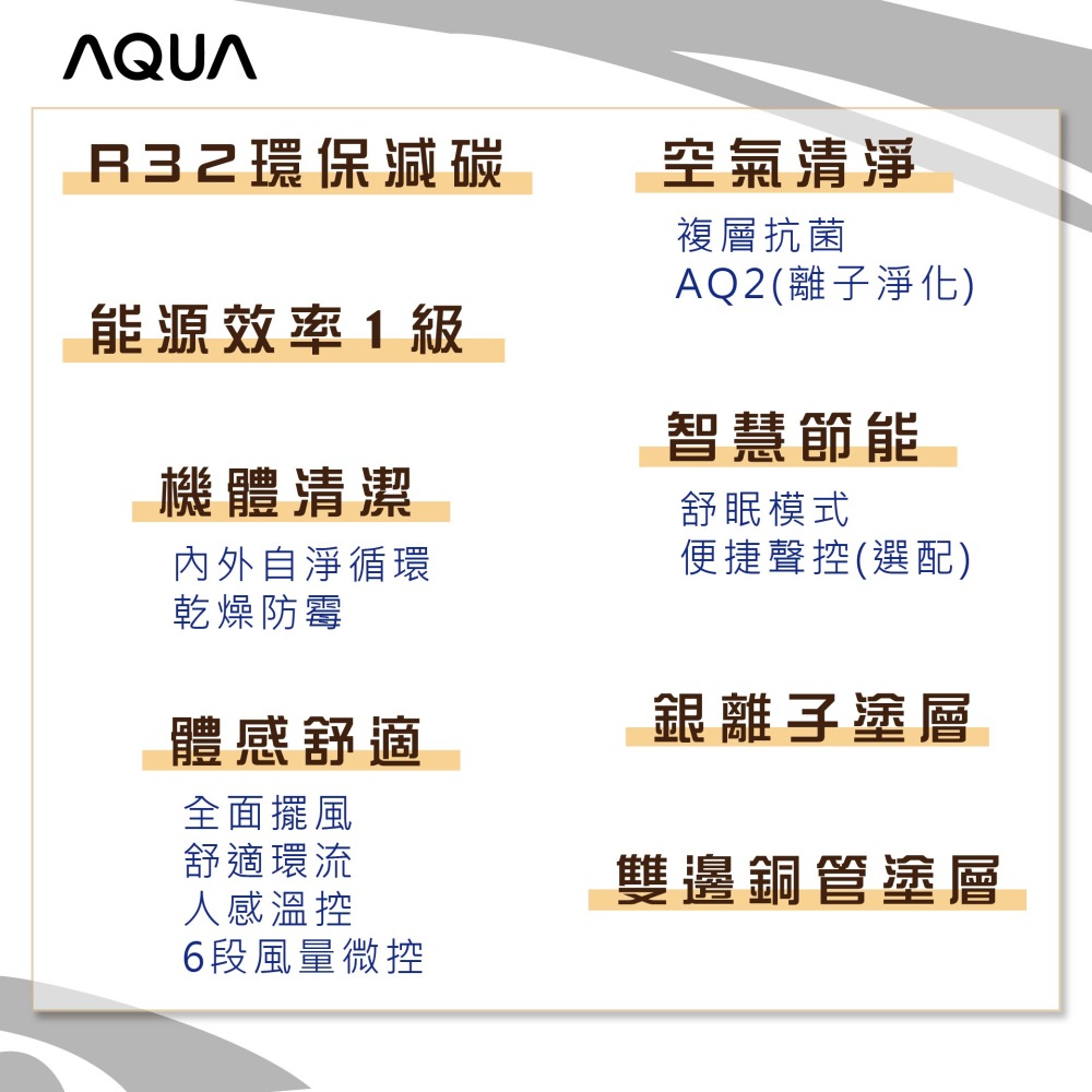 冷暖  壁掛式HJ初系列 AQG-HJ22AT / AQA-HJ22AT-細節圖3