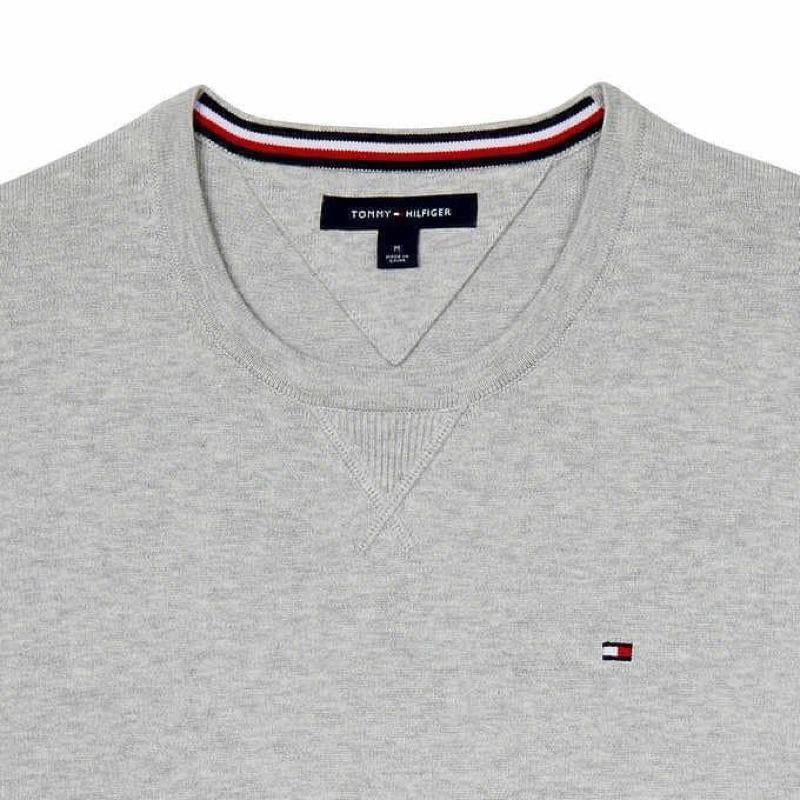 TOMMY HILFIGER 刺繡 經典小標 大學T-細節圖2