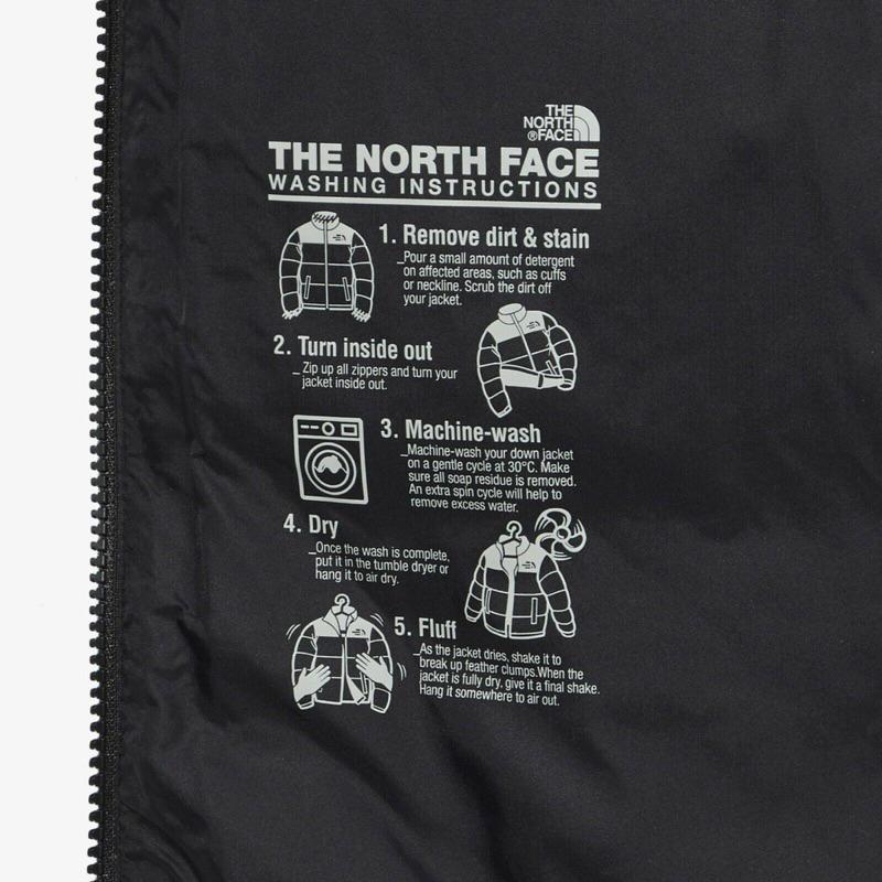 韓國限定 白標 北臉 TNF  the north face 變形蟲 腰果花 羽絨外套-細節圖7