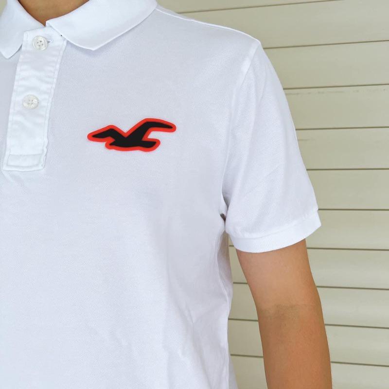 Hollister 大海鷗 logo polo衫 短袖-細節圖2