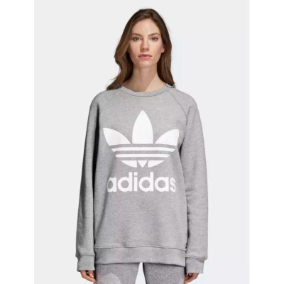 《現貨商品》adidas originals 愛迪達 三葉草 大標 長版 大學T DH3125