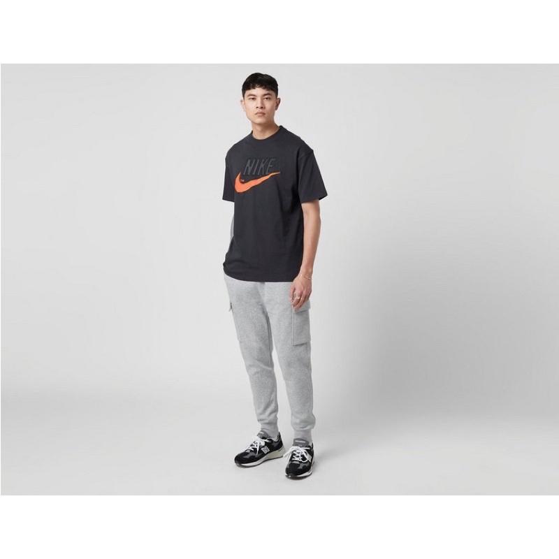 《現貨商品》NIKE 貼布 橘色大勾 厚磅 落肩 短tee-細節圖7