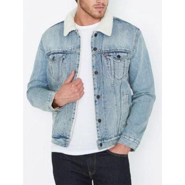 《現貨商品》Levis 羊羔毛藍水洗Sherpa Trucker Jacket 保暖外套 牛仔外套-細節圖3