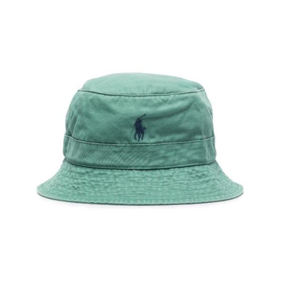 《現貨商品》Ralph Lauren Polo 刺繡小馬 漁夫帽 湖水綠
