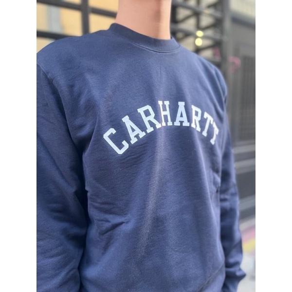 《現貨商品》Carhartt WIP Logo 大學TEE 海軍藍-細節圖2