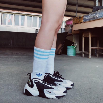 《現貨實拍》adidas originals 愛迪達三葉草 三線長筒襪 女款 一組2雙