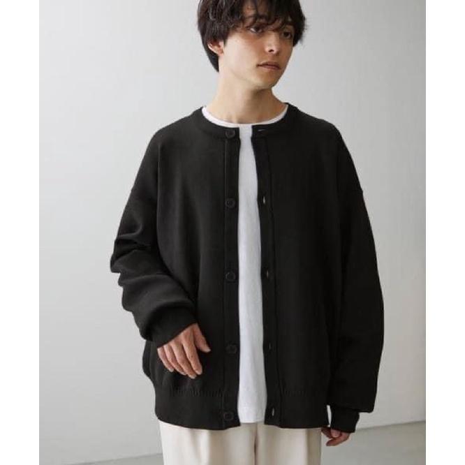 《預購商品》MONO-MART 日本限定 質感 圓領寬鬆 開襟衫 針織外套-細節圖2
