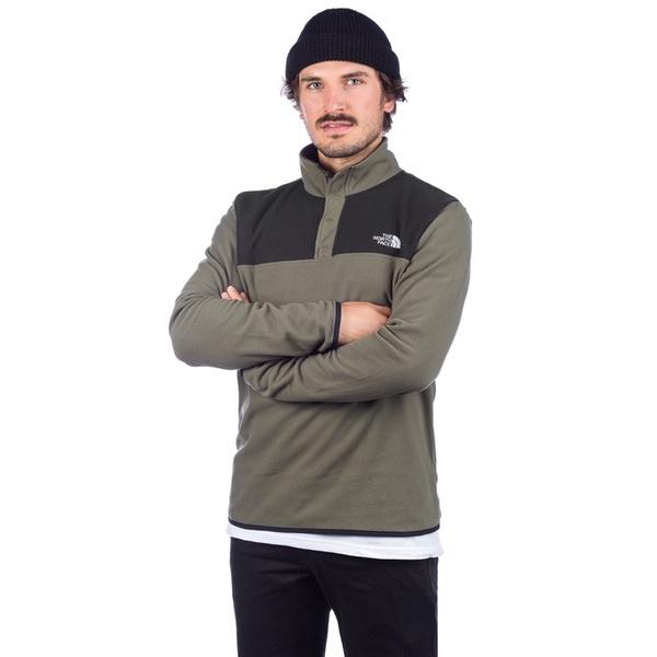 《現貨商品》The North Face 北臉 1/4 Glacier羊毛立領排扣上衣-細節圖9