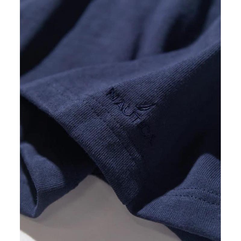 日本NAUTICA 貝殼刺繡小標貼布 長tee-細節圖6