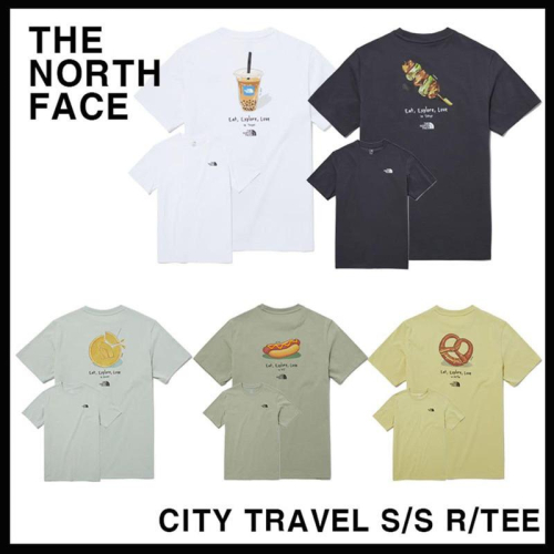 TNF 北臉 The north face white label 韓國白標 城市限定 短t