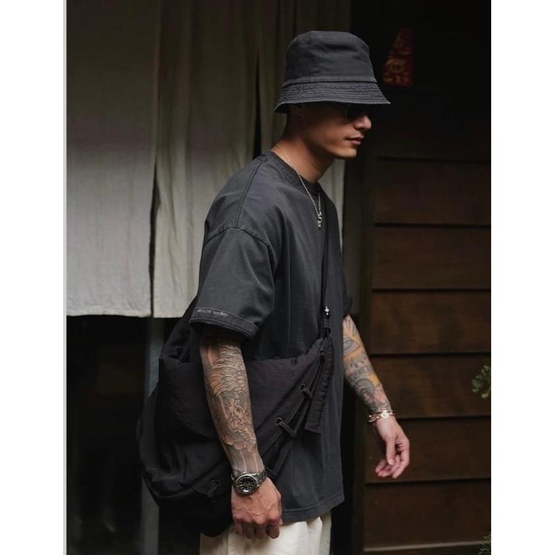 Unbent Double layered collar washed tshirt 復古水洗 短t-細節圖7