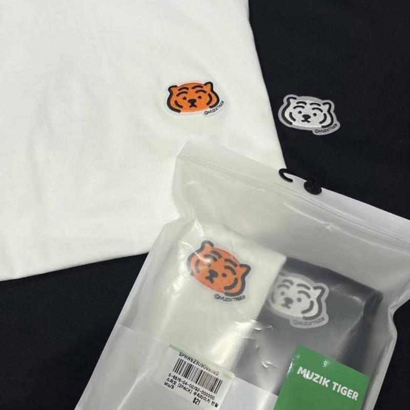 韓國 SPAO x Muzik Tiger小老虎刺繡短袖兩件組-細節圖2