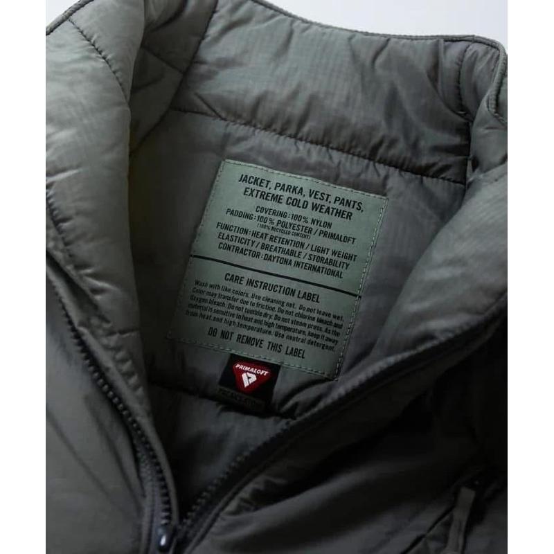 日本限定Freak＇s store x PRIMALOFT 軍用羽絨拉鍊背心-細節圖2