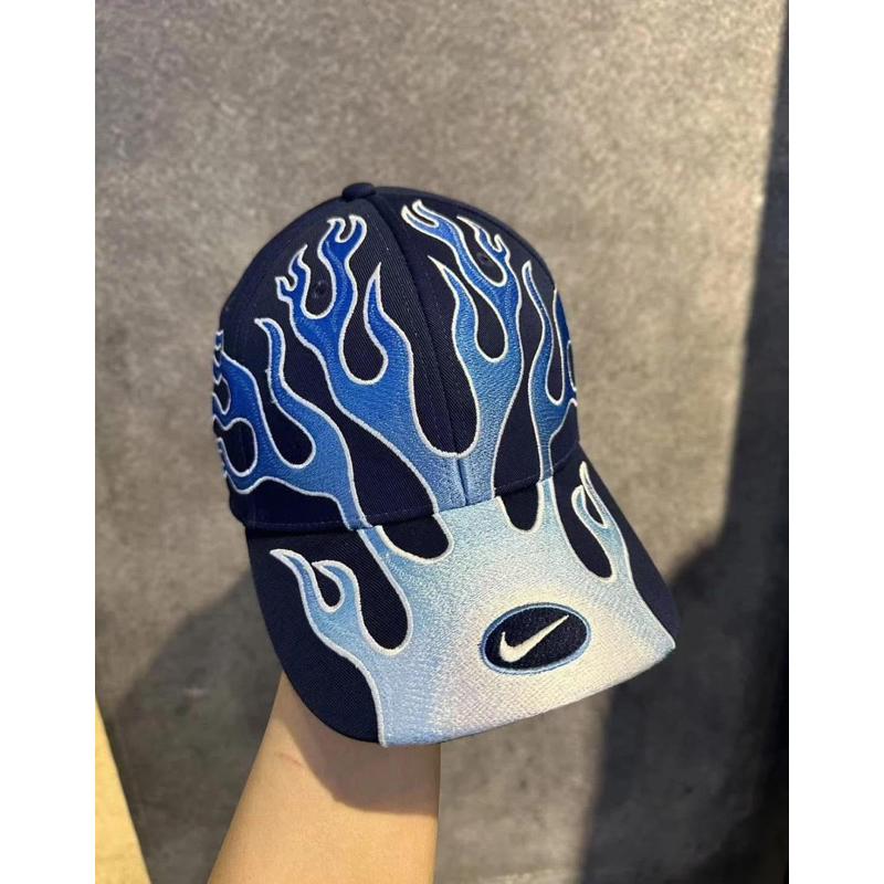 NIKE 刺繡火焰 老帽-細節圖2