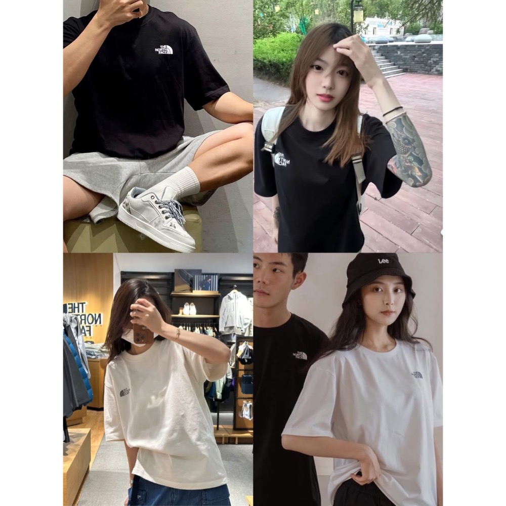 韓國 TNF 北臉 The north face 素短tee 兩件組-細節圖5