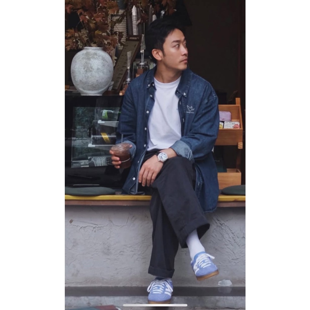 What it isnt 鬼鬼丹寧復古厚磅水洗襯衫-細節圖3