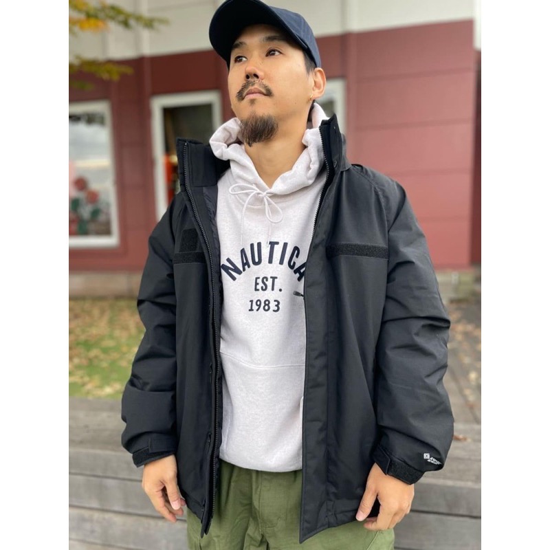 NAUTICA Felt Patch Arch 厚磅貼布 帽T-細節圖3
