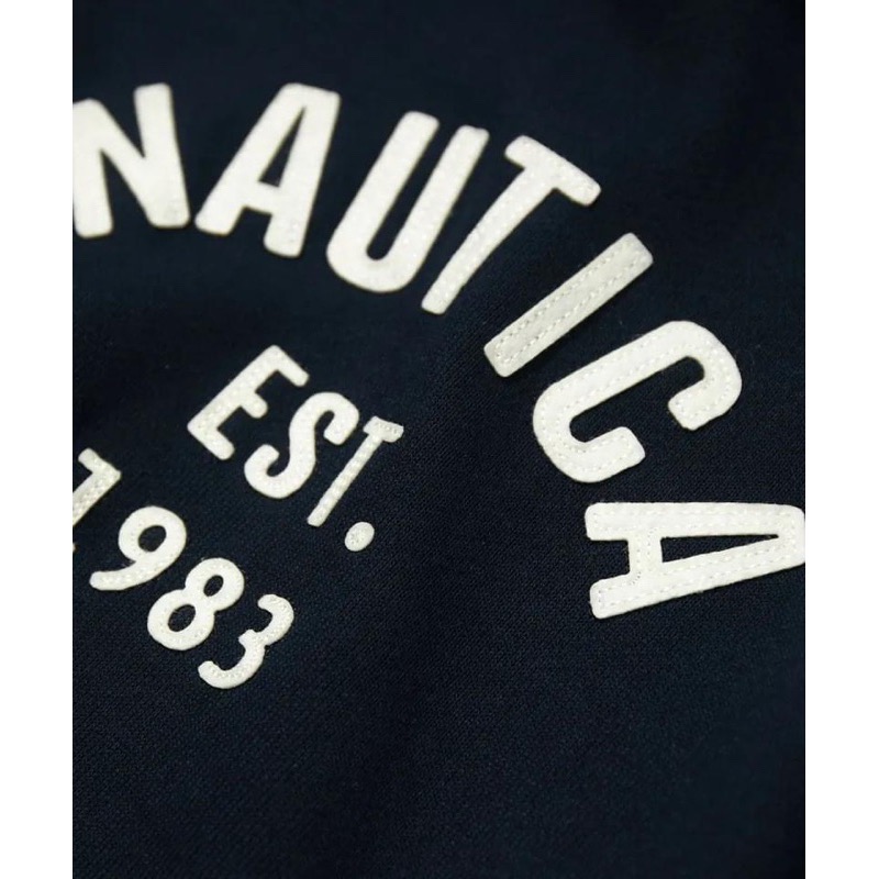 NAUTICA Felt Patch Arch 厚磅貼布 帽T-細節圖4
